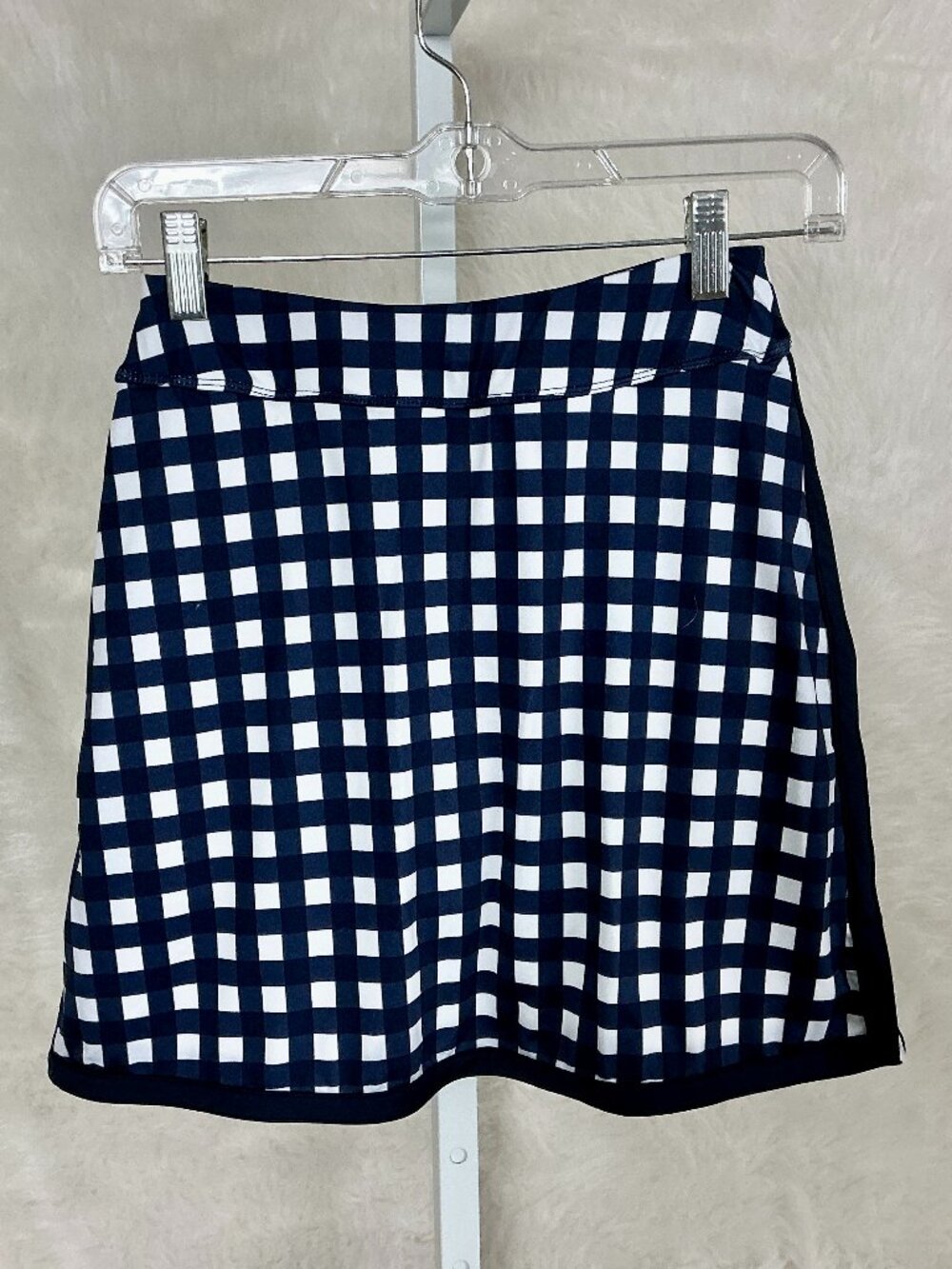 Tuckernuck Blue White Gingham Check Karrie Sport Skirt Skort NWT XS
